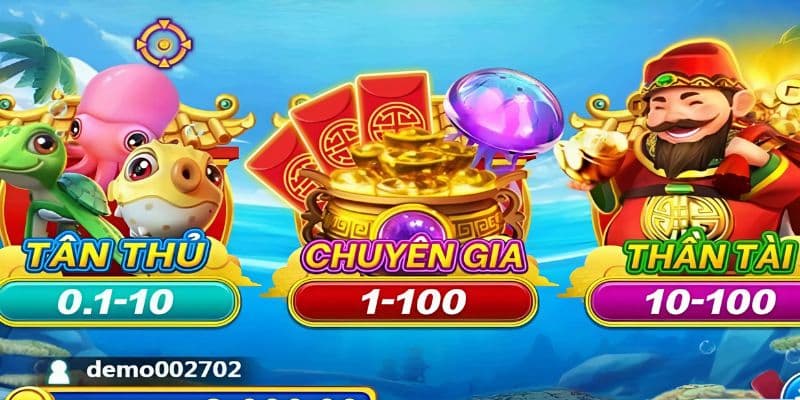 Nhiều cấp độ săn cá thần tài